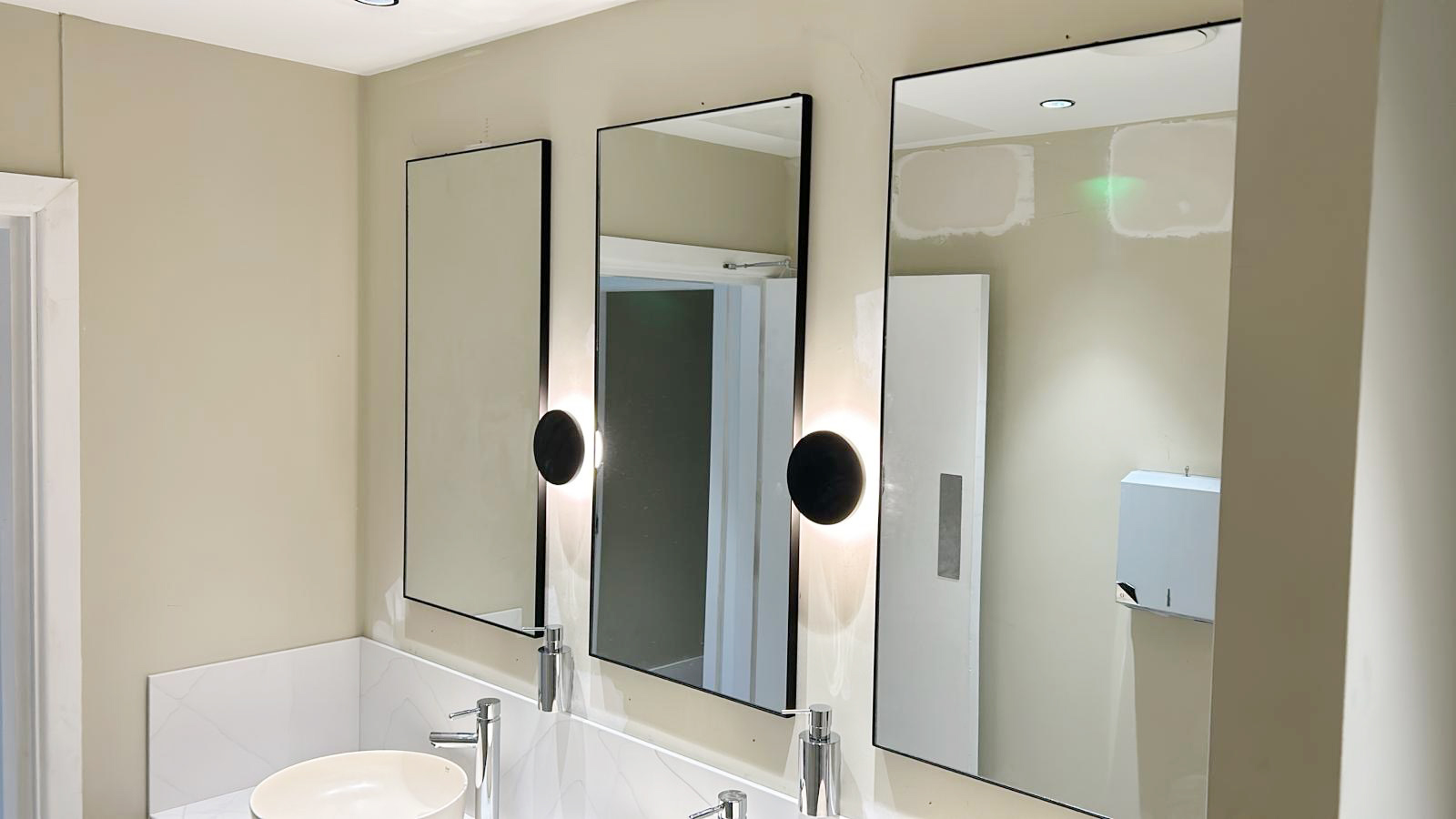 MEP Fitout Office Space Hammersmith, Bathroom.